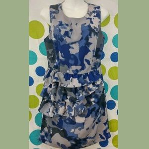 Forever 21 Blue Peplum Size Medium Dress